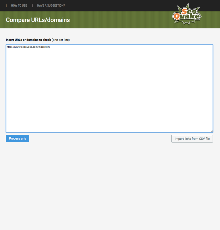Compare URLs